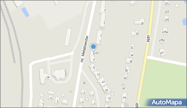 Mrągowo, Krzywa, 2, mapa Mrągowo