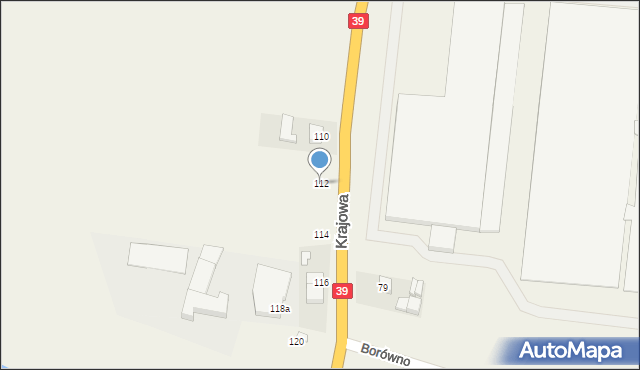 Mroczeń, Krajowa, 112, mapa Mroczeń