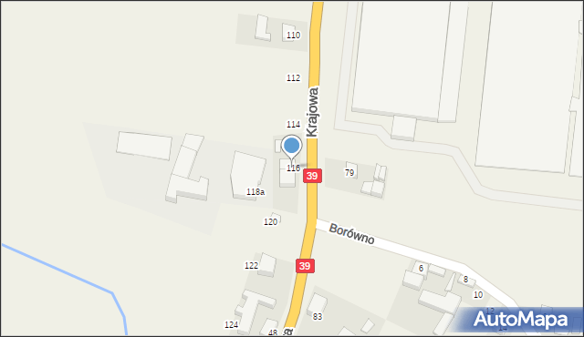 Mroczeń, Krajowa, 116, mapa Mroczeń