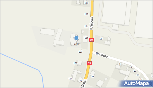 Mroczeń, Krajowa, 118a, mapa Mroczeń