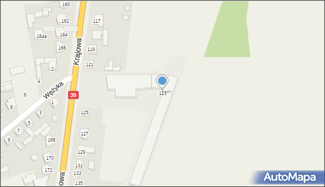 Mroczeń, Krajowa, 123, mapa Mroczeń