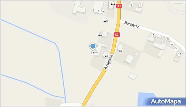Mroczeń, Krajowa, 124, mapa Mroczeń