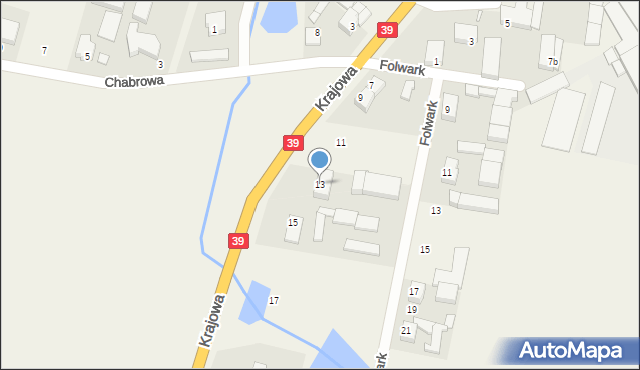 Mroczeń, Krajowa, 13, mapa Mroczeń