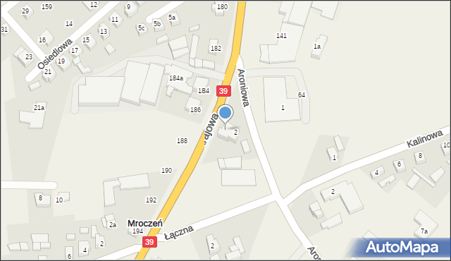 Mroczeń, Krajowa, 143, mapa Mroczeń
