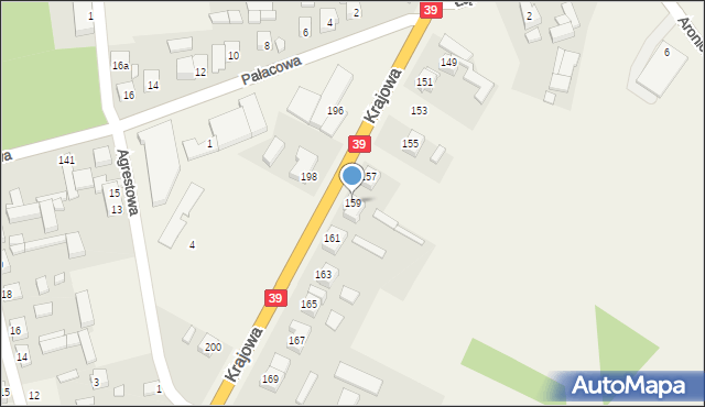 Mroczeń, Krajowa, 159, mapa Mroczeń