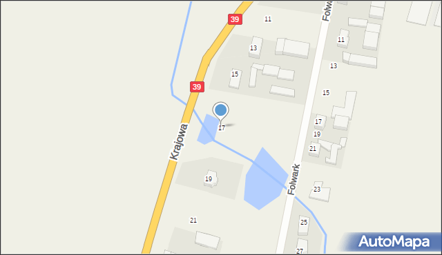 Mroczeń, Krajowa, 17, mapa Mroczeń