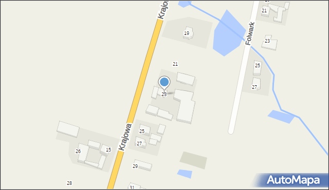 Mroczeń, Krajowa, 23, mapa Mroczeń