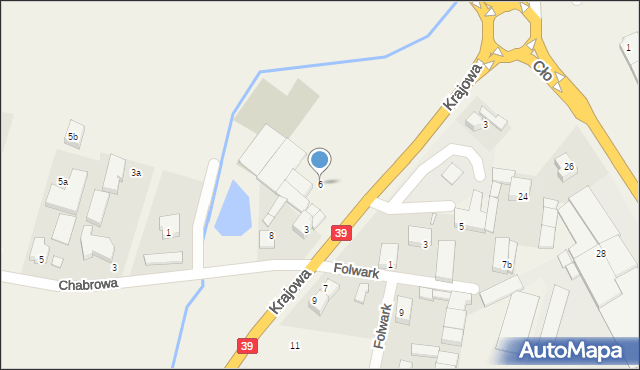 Mroczeń, Krajowa, 6, mapa Mroczeń