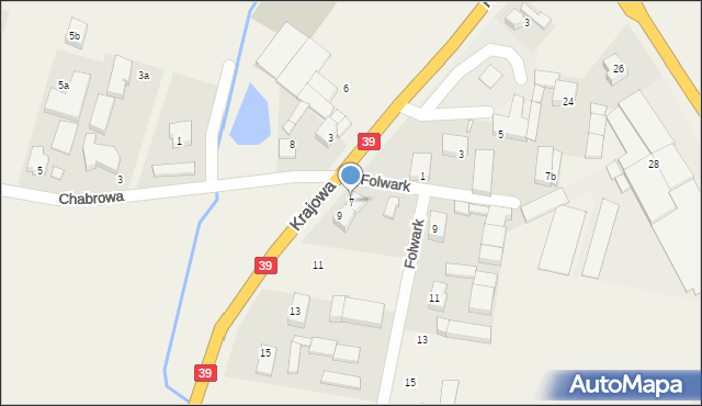 Mroczeń, Krajowa, 7, mapa Mroczeń