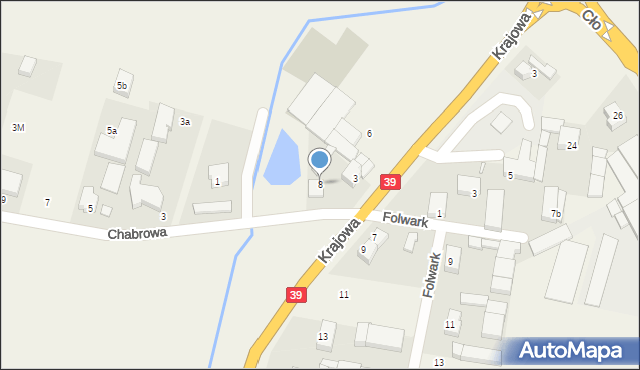 Mroczeń, Krajowa, 8, mapa Mroczeń