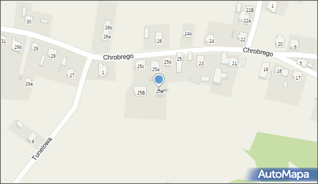 Mrozów, Króla Bolesława Chrobrego, 25e, mapa Mrozów