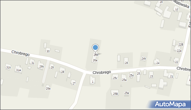 Mrozów, Króla Bolesława Chrobrego, 26b, mapa Mrozów