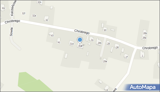 Mrozów, Króla Bolesława Chrobrego, 31a, mapa Mrozów