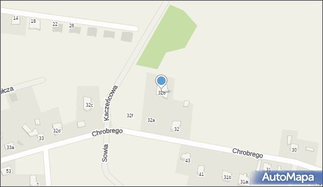 Mrozów, Króla Bolesława Chrobrego, 32b, mapa Mrozów