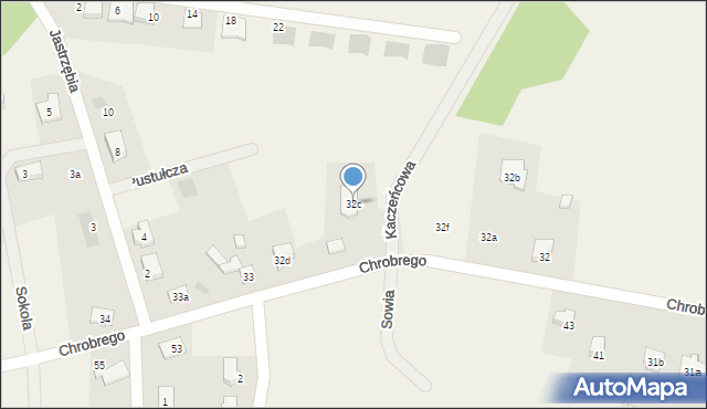 Mrozów, Króla Bolesława Chrobrego, 32c, mapa Mrozów