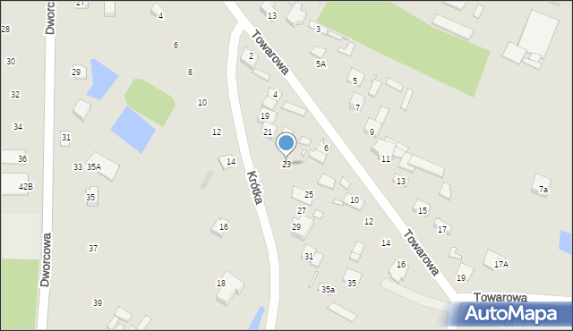Mszczonów, Krótka, 23, mapa Mszczonów