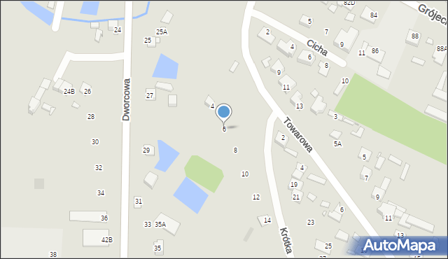 Mszczonów, Krótka, 6, mapa Mszczonów