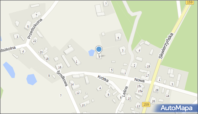 Murzynowo, Krótka, 3, mapa Murzynowo