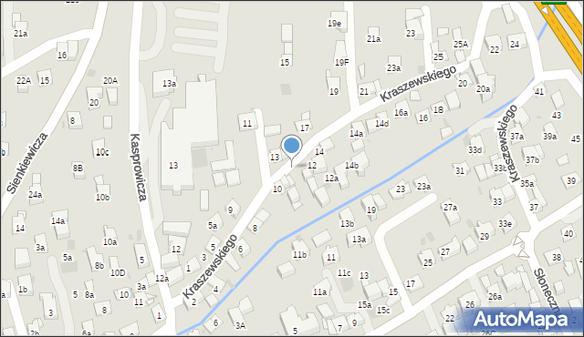 Myślenice, Kraszewskiego Józefa Ignacego, 10a, mapa Myślenice