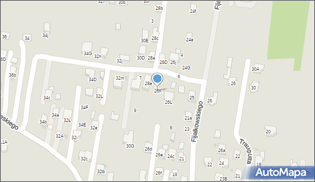 Myślenice, Króla Jana III Sobieskiego, 26K, mapa Myślenice