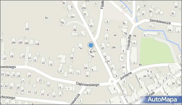 Myślenice, Króla Jana III Sobieskiego, 5b, mapa Myślenice