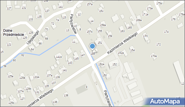 Myślenice, Króla Kazimierza Wielkiego, 149, mapa Myślenice