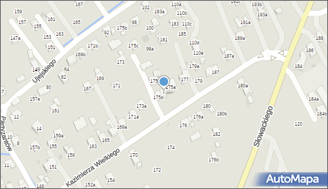 Myślenice, Króla Kazimierza Wielkiego, 175e, mapa Myślenice