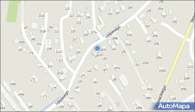 Myślenice, Króla Kazimierza Wielkiego, 199, mapa Myślenice