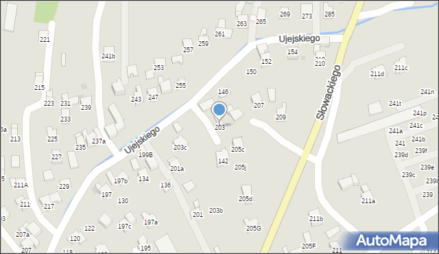Myślenice, Króla Kazimierza Wielkiego, 203, mapa Myślenice