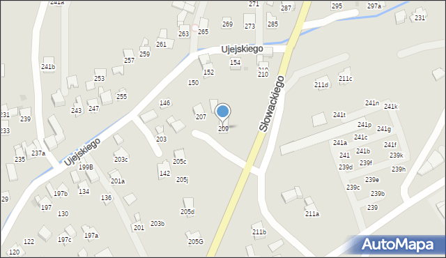 Myślenice, Króla Kazimierza Wielkiego, 209, mapa Myślenice