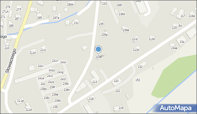 Myślenice, Króla Kazimierza Wielkiego, 213a, mapa Myślenice