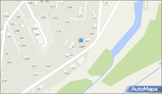 Myślenice, Króla Kazimierza Wielkiego, 219a, mapa Myślenice