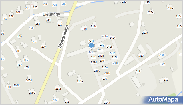Myślenice, Króla Kazimierza Wielkiego, 241a, mapa Myślenice