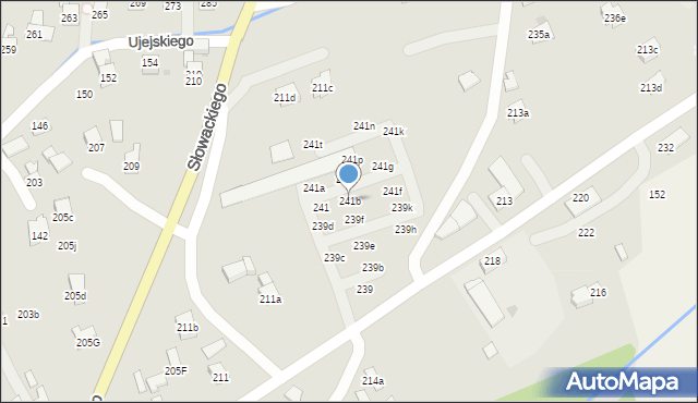 Myślenice, Króla Kazimierza Wielkiego, 241b, mapa Myślenice