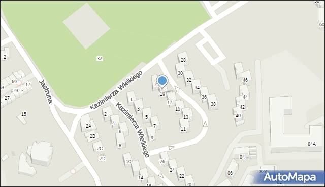 Mysłowice, Króla Kazimierza Wielkiego, 19, mapa Mysłowice