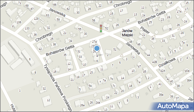 Mysłowice, Króla Władysława Łokietka, 4, mapa Mysłowice