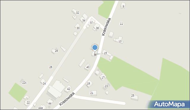 Mysłowice, Krasowska, 38, mapa Mysłowice
