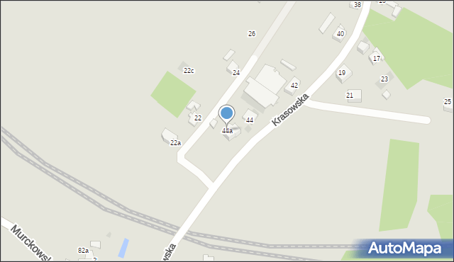 Mysłowice, Krasowska, 44a, mapa Mysłowice