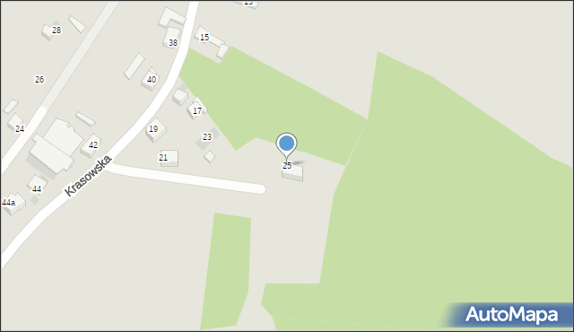Mysłowice, Krasowska, 25, mapa Mysłowice