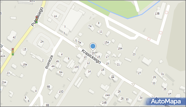 Myszków, Krasickiego, 13, mapa Myszków