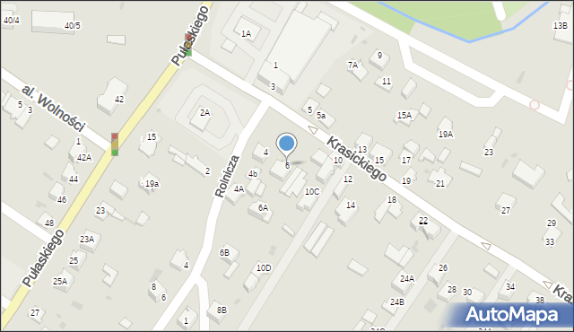 Myszków, Krasickiego, 6, mapa Myszków