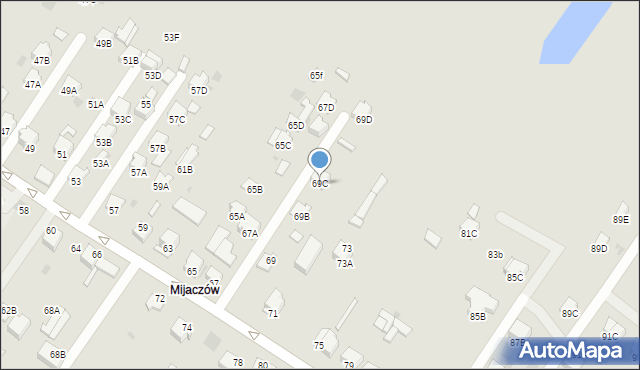 Myszków, Krasickiego, 69C, mapa Myszków