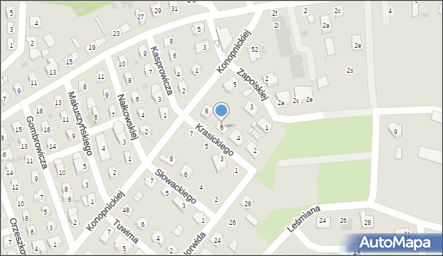 Namysłów, Krasickiego Ignacego, bp., 6, mapa Namysłów