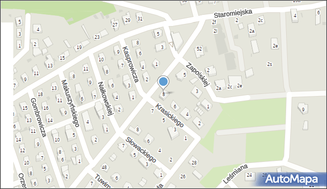 Namysłów, Krasickiego Ignacego, bp., 8, mapa Namysłów
