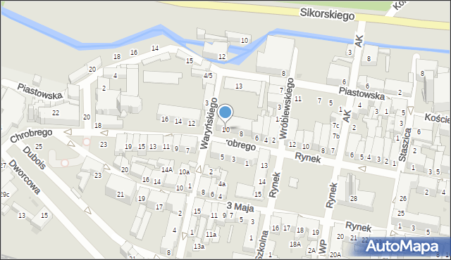 Namysłów, Króla Bolesława Chrobrego, 10, mapa Namysłów