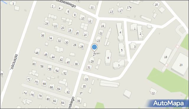 Narol, Króla Jana III Sobieskiego, 27, mapa Narol