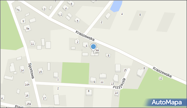 Narzym, Kraszewska, 4b, mapa Narzym