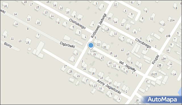 Nasielsk, Króla Władysława Jagiełły, 23, mapa Nasielsk