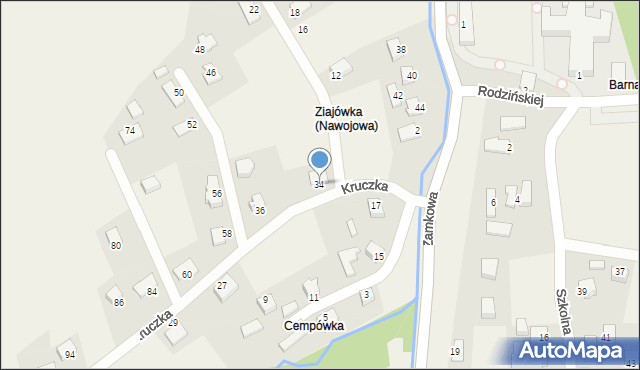 Nawojowa, Kruczka Stanisława, ks., 34, mapa Nawojowa