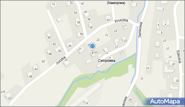 Nawojowa, Kruczka Stanisława, ks., 9, mapa Nawojowa